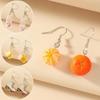 1Pair Fruit Leaves Shape Acrylic Women Earrings Jewelry Gift Dangle Earrings Women Accessories
