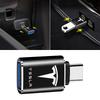 1Pcs Car Usb Type C Cable Converter Charging Adapter Car Accessories For Tesla Model S Model X Model Y Model 3 Roadster SpaceX Accessory