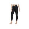 21 Solid High-Waisted Slim Fit Nine-Point Sports Pants Women Bottoms Black DJ0802-010