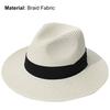 Ladies Hat Wide Brim Sun Protection Wide Applications Simple Pure Color Straw Hat for Beach