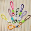 Creative Colorful Braided Lanyard Keychain Anti-Lost Knot Nylon Rope Keyring For Women Men Car Backpack Pendant Accessories Gift