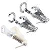 Presser Foot Stainless Steel Scroll Wheel Sew Foot for Lockstitch Sewing Machine Accessories