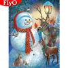 5D Diamond Painting Snowman New Arrivals Picture Of Rhinestone Diamond Embroidery Deer Mosaic Christmas Gift