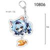 Cute Genshin Impact Acrylic Keychain Yoimiya Kazuha Kamisato Ayaka Rosaria Figures Pendant Keyring Ornament