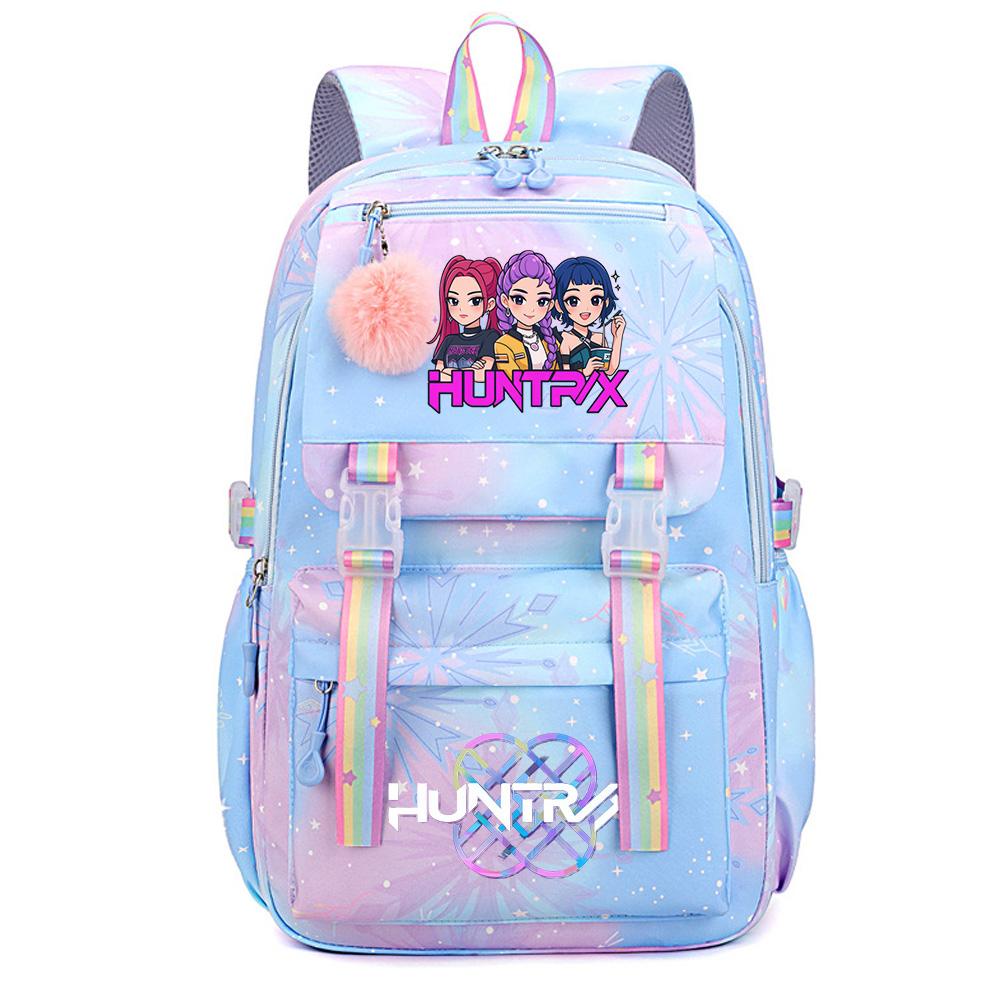 Cute Anime K-Pop Demon Hunters Printed Large Capacity Waterproof Backpack Teenger Student Girl Boy Schoolbag Bookbag Women Travel Bag Rucksak