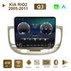 10 Inch For KIA RIO 2 2005-2011 With Button Knob Car Radio Multimedia Carplay 2Din Stereo Audio Android Video 2+32GB