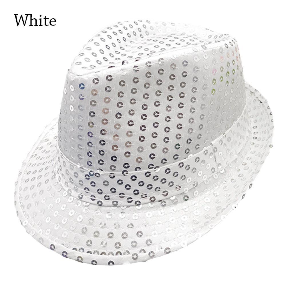 Sequins Jazz Hat Shiny Dance Performance Hat Fashion Panama Cap  Holiday