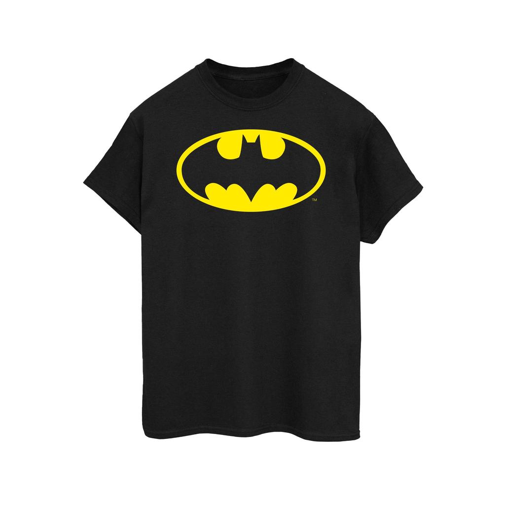 DC Comics Womens/Ladies Batman Logo Cotton Boyfriend T-Shirt