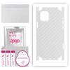 apgo Protective Skin Sticker for the Back+sides Compatible with Apple iPhone 12, Full Wrap Film, Foil, Vinyl - Pattern Transparent Carbon