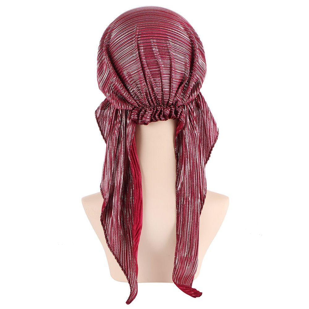 Cover Women Headscarf Headwear Headwrap Cancer Chemo Cap Pre-Tied Bonnet Beanie Cap Muslim Hijab