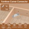 30/251Sets Furniture Corner Connector Steel Angle Shelf Corner Bracket Chair Cabinet Support Universal CornerBrace Shelf Bracket