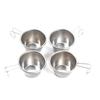 Sierra Cup Tea Coffee Sets of 4 Stainless Steel with Folding Handle 30ml and 70ml Options Perfect