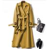 Trench Coat Women In The Long Section of The Spring and Fall New Korean Version of The Large Size Coat Over The Knee Jacket