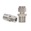 1Pcs Stainless Steel Quick Fitting 304 SS Metric ZG Pipe Fitting Tube Connector  for Oil Water Gas