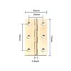 Multilayer Plating Cross Hinge Window Accessories Furniture Hardware  Cabinet Cupboard Window Door