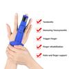 Finger Corrector Brace Nylon Polyurethane Aluminum Adjustable Finger Fixed Strap for Recovery