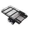 RC Trailer 1/18 Scale Metal Hitch Mount Double Axle with 4 Tires Upgrade Parts Accessories