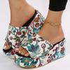 Women's Beach Slippers 2024 Summer Fashion Bohemia Wedges Slippers for Women  Platform High-heeled Slippers Women Shoes for 2024