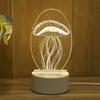 Creative Led Night Light Usb Plug Night Light Monochrome Bedside 3d Night Light