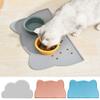 Non-spill, Non-slip, Waterproof, Easy-to-clean Daily Pet Silicone Placemat For Cats And Dogs