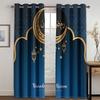 Muslim Ramadan Festival Window Curtains Living Room Home Decor Children's Bedroom Window Treatments Kitchen Drapes