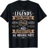 Legends Born In 1968 56th Birthday 57 Years Old Bday Men T-Shirt Mens T Shirt Print On Demand Mens T Shirt Ropa Hombre