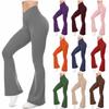 Flared Leggings For Women Strech Bootcut Yoga Pants High Wasit Elastic Workout Pants Wide Leg Dress Pants
