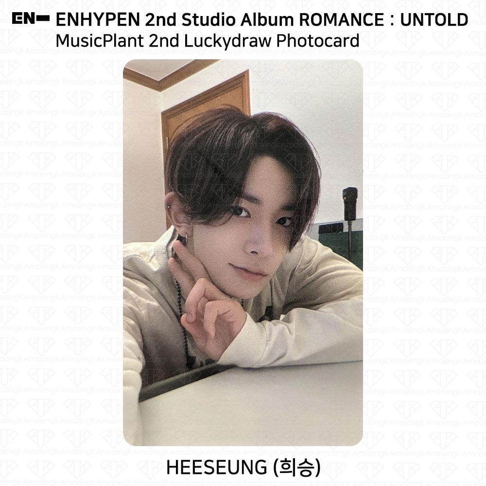 ENHYPEN 2nd Studio Album ROMANCE:UNTOLD Music Plant 2nd Lucky Draw Photocard