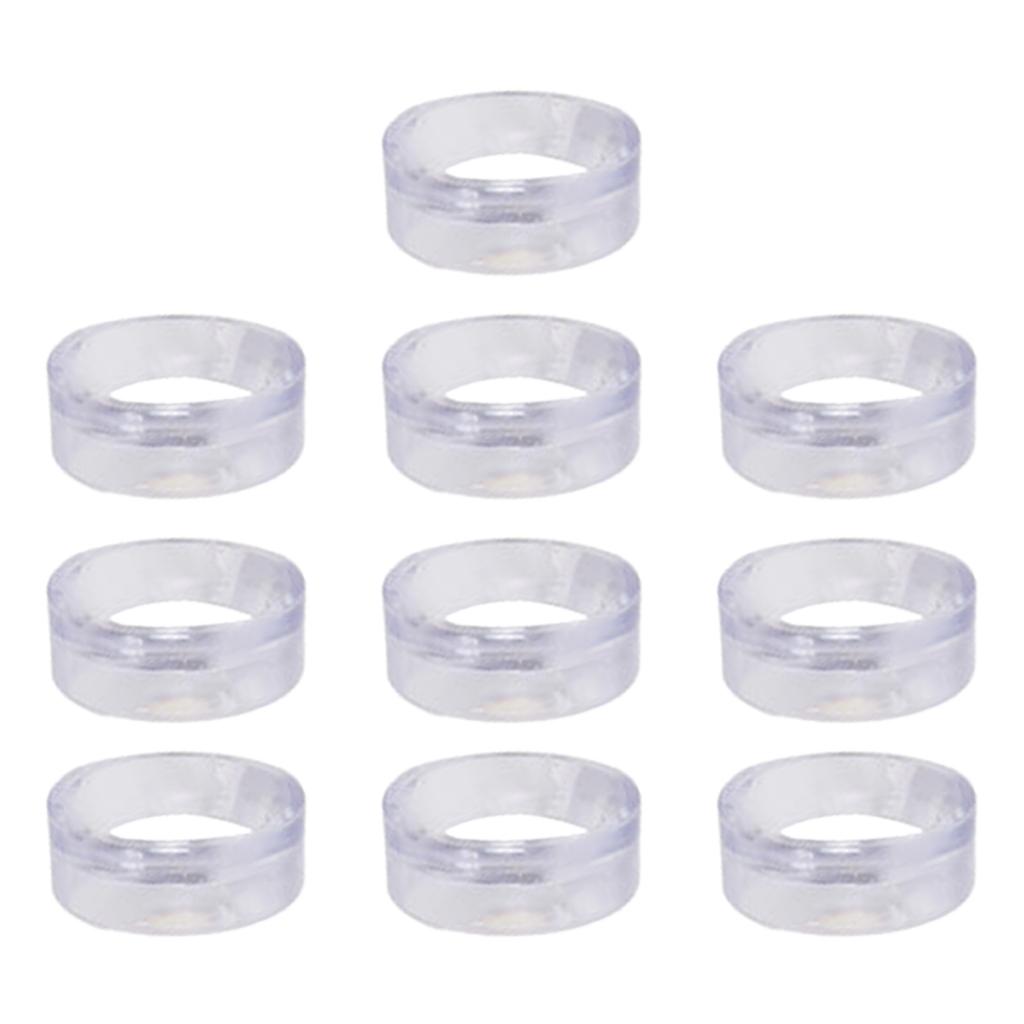 10Pcs Baseball Display Stand Clear Rings Sphere Stand Round Plastic Display Holder for Golf Baseball Softball