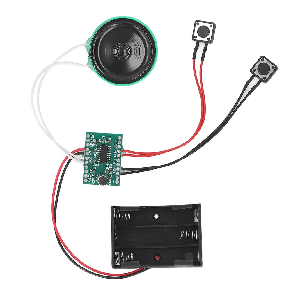 4 Minutes Voice Greeting Card Module 10cm Cable Key Control Looping Playback Recordable Sound