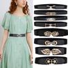 Elastic Buckle Wide Waist Belt Clothing Supplies Dress Strap Retro Waistband  Women