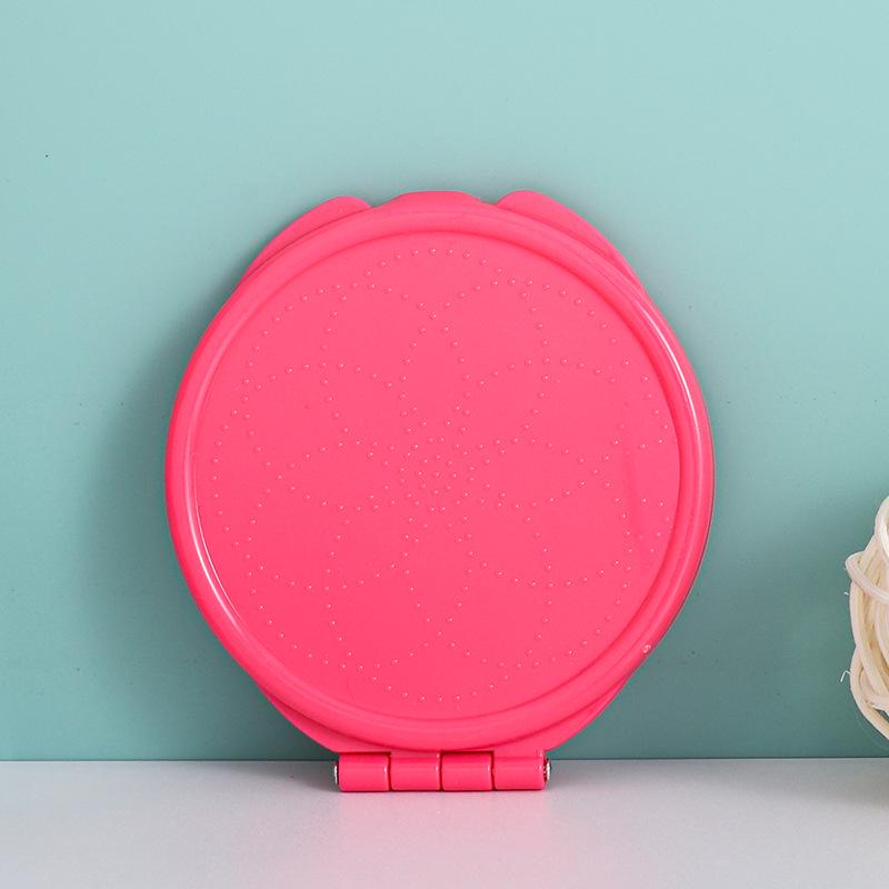 Compact Double-Sided Folding Makeup Mirror | Handheld, Portable, and Customizable