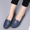 Spring and Summer Cowhide Mother Shoe Cover Foot Shallow Mouth Shoes Cow Tendon Sole Loafer Shoes Low Top Nurse Shoes Leisure Bean Shoes