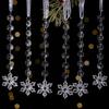 6pcs/set Transparent Acrylic Ice Pendants Sparkling Christmas Tree Hanging  Festival Favors