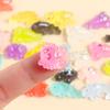 50/100Pcs Resin Miniature Animal Figures Glow In The Dark Tiny Bear Rabbit Fish Ornament Micro Landscape for Garden Aquarium Dollhouse Office Home