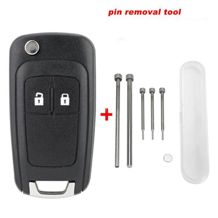 2B Key Case Fob For Vauxhall Opel Astra Insignia Zafira Corsa Meriva Remote Fob Auto Lock System Key Shell Replacement Parts