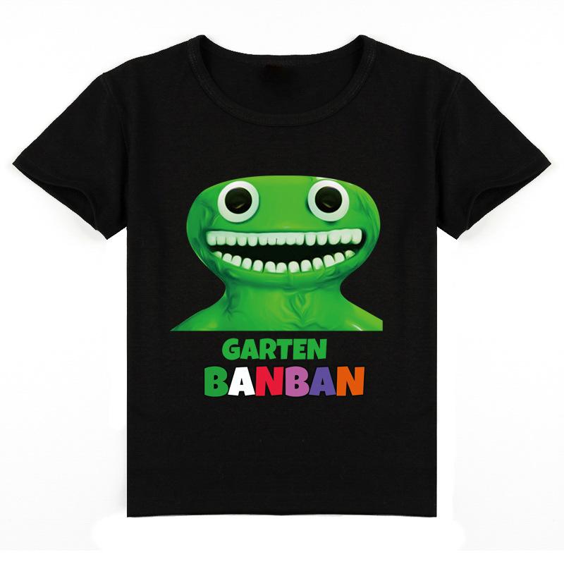 Garten of Banban Casual T-shirts Unisex Summer Children's Sports Clothes Toddler Kids Short Sleeves Cartoon Printed Tees Tops Baby Boys Grils