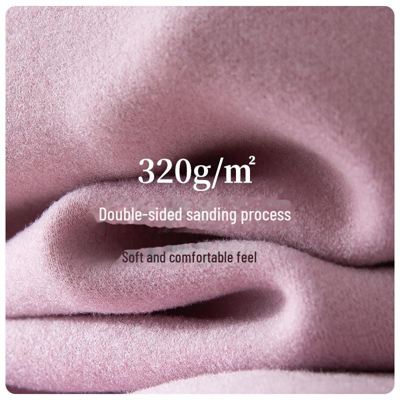 Women's Wool Thermal Underwear Set - Thickened Brushed Edge for Autumn and Winter Warmth