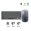 Thin Bluetooth+2.4G Bluetooth Keyboard Set Wireless Rechargeable Keyboard Set for Tablet iPad iPhone Laptop Macbook Russia