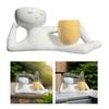 Relaxing Person Holding Pot Planter Body Vase Decors Resin Funny Succulents Pot For Succulents Cactus Small Plant