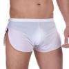 Men's Breathable Ice Silk Sleep Shorts with Side Slits