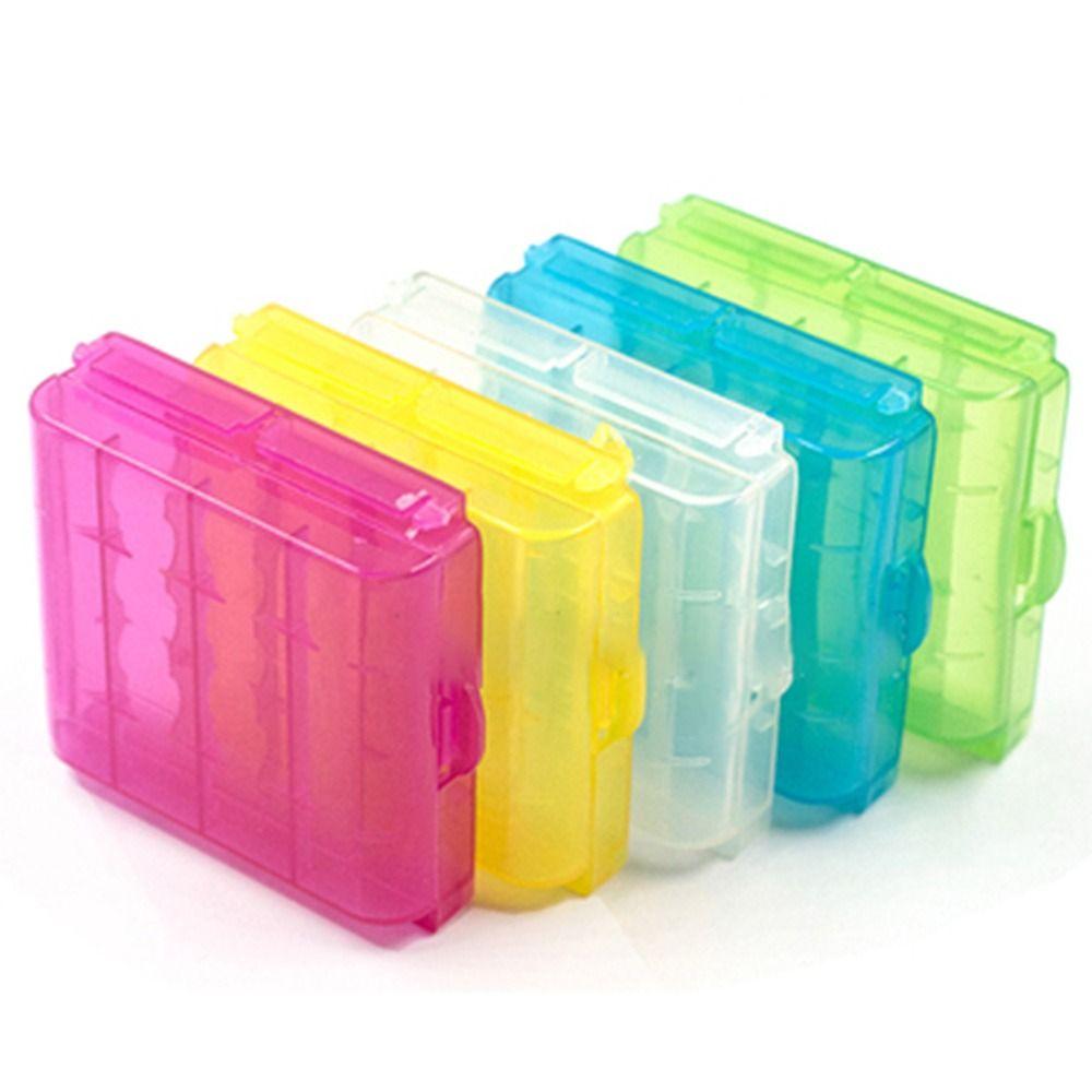Organizer Rechargeable Battery Container 4 AA AAA Battery Case Battery Holder Storage Battery Box