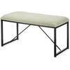 Banc - GIFT DECOR - Vert Métal - 81 X 42 X 38 Cm - Tissu - Contemporain Design
