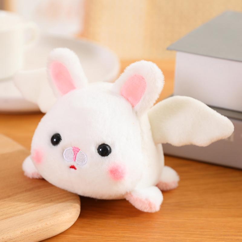 12cm Kawaii Tail Wagging Cat Dog Dinosaur Raccoon Plush Toys That Wag Their Tails By Pulling On A String Without Using Batteries