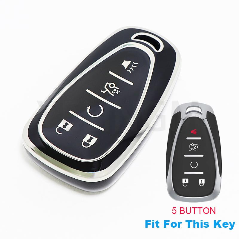 Car Key Case Cover For Chevrolet Chevy Cruze Traverse Spark Equinox Sonic Volt Bolt Malibu Camaro 2/3/4/5 Buttons Auto Shell Fob