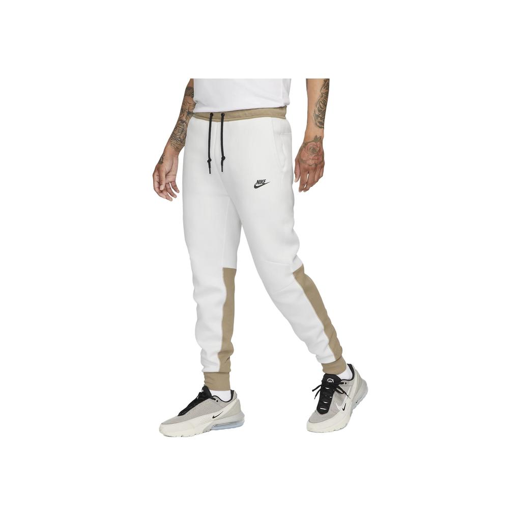 Nike Tech Fleece Joggers White/Khaki Men Bottoms FB8002-121