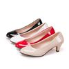 All-match Mid-heel Four Seasons Fashion Solid Color Women's Shoes Single Shoes