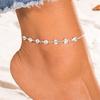 Beach Gold Silver Color Crystal Alloy Anklet Anklets Bracelets Female Hot Summer Foot Chain Jewelry