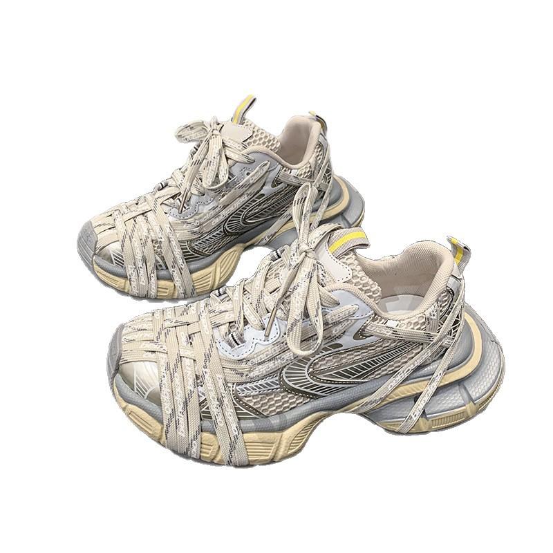 Popular 2025 Summer New Fashion Versatile Niche Thick-soled Muffin Shoes Straps Breathable Sports Casual Shoes Dad Shoes