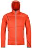 Jacket Ortovox Fleece Light Hoody M (87131) Hot Orange